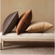 Sofa Cushion Cover premium Suede Material Dark Brown Size 30x30 35x35 40x40 45x45 50x50 60x60 Qualit