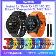 Garmin Fenix 7X / 6X / 5X / Fenix 3 / Instinct 2x / Descent MK3i / MK2 / MK1 / Taxtix 7 QuickFit Watch Strap Band - 26mm
