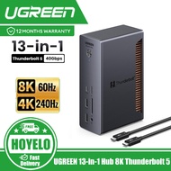 UGREEN 13-in-1 Hub 8K Thunderbolt 5 Triple Display 80G Expansion Dock
