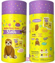 DIY Set: Make Your Own Plush With Book & Passport: Sloth เซทอุปกรณ์DIY ทำตุ๊กตาสล๊อต Buddy & Barney 