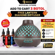 Ridz Pewangi Rumah Diffuser Oil 50ml | Beli 3 Free Lantern Diamond Diffuser Dark Wood | Wangian Taha