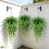 ANEMONE Fake Fern Hanging Plants, Realistic Mixed UV Resistant Artificial Persian Fern Leafs, Modern