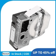 5 Pack Replace -4WBN LC-4WBN9(SS12KW) Label Tapes for  LabelWorks LW300 LW400 LW500 LW700 Black On W