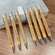 ((Good Things Preferred) 7 Items Set Bamboo Ballpoint Pens 7 Days a Week Ballpoint Pen Set Press Bal