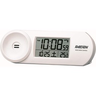 Seiko Clock Table Clock Alarm Clock Radio Digital Loud Volume PYXIS RAIDEN White Body Size: 9.0 x 12