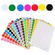 [SG Seller] 13mm/16mm/19mm Round Sticker Label Dot Stickers Colourful Paper Rainbow Montessori Manip
