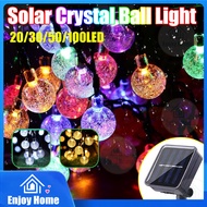 100 LED Solar Crystal Ball Light Outdoor Waterproof 8 Lighting Mode Christmas Lights LED Light Lampu