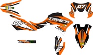 DECAL KLX DTRACKER BF ORANGE