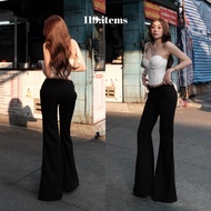 119.items low-rise flared pants