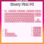 Keycap Crystal Pink PC PBT xuyên led Cherry profile Phím Cơ Polabe Store Keycap trong suốt Pyga