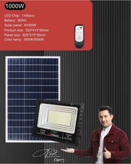 สปอตไลท์JD-81000L (1000W) Jindian Solar Street Light แสงขาว พลังงานแสงอาทิตย์ โซลาร์เซลลล์