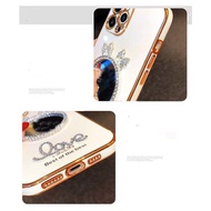 Cermin Cewek Soft Phone Case Bling Diamond Glossy Lembut OPPO Reno 8t