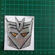 Embossed transformer sticker, thick Resin embossed sticker