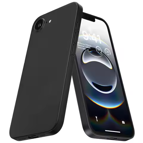 Shockproof Silicone Soft Case For iPhone 16e Ultra Thin Black Back Cover For iPhone 16E 16 e