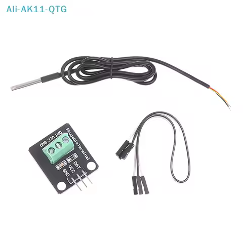 NEW DS18B20 Temperature Sensor Module Waterproof Digital Sensor Cable Stainless Steel Probe Terminal
