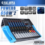 SHALANRA MIXER POWER8 PRO 8-channel power mixer, 650w*2,  99 DSP effects, Bluetooth, USB, 3-band equ