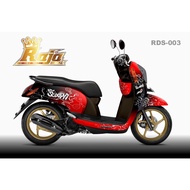 HONDA Decal Sticker Scoopy FiHONDA 2013/2014/2015/2016 Custom Minimalist Racing Design Code RDS 003