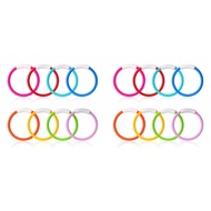 16PCS Pool Toys Colorful Pool Rings for Kids Underwater Training Swimming Pool Dive Ring Toy for Kid