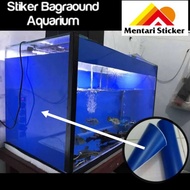 STIKER KHUSUS BAGRAOUND AQUARIUM BIRU/SKOTLET AQUARIUM