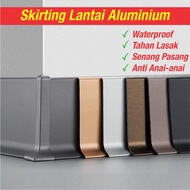 Aluminum Alloy DIY Floor Skirting 49inchi H8mm floor lining waterproof kitchen cabinet bottom lining