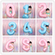 107cm Inch Pearl Number Balloon Blue Pink Big Number Baby One Hundred Days Birthday Party Decoration