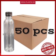 50pcs Empty 250ml Bottle (round) include cap. 50pcs Botol 250ml bulat siap berpenutup.