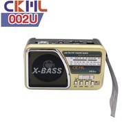 วิทยุ CKML-0012U ของแท้ วิทยุคลาสสิค X-BASS วิทยุพกพา ชาร์จไฟได้ เสียงดังฟังชัด 3ระบบ AF/FM/SW 3BAND