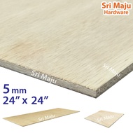 MAJU (2ft x 2ft) 5mm Plywood Timber Panel Wood Board Sheet Ply Wood Papan Kayu Perabot