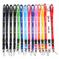 1pc Mobiles Brand Neck Strap ID Holder Lanyard Hanging Rope for Keyring Blue Pink Red Black Work Permit