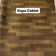 KARPET VINYL LANTAI IMPORT MOTIF KAYU / MARMER PERLAK WALLPAPER KERAMIK LANTAI VINIL UNTUK KAMAR