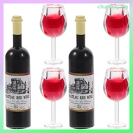 Mini Liquor Bottles House Glasses Wine Toys Landscape Goblet Doll Model Miniature Decor Baby Child chuancsj