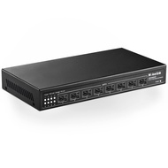 MokerLink 8 Port 10Gbps SFP+ Switch, Support 1G SFP and 10G SFP+, 160Gbps Bandwidth, Fanless Unmanag