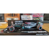 F1 Racing Model 1: 43 Mini Cut Mercedes-Benz W11 Russell Sakier Station 2