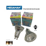 [SIRIM] Megaman 6W Glass GU10 LED Eyeball Bulb / Halogen Bulb