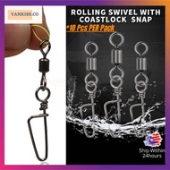 Swivel Fishing Barrel Stainless Steel Connector Pin 1 Pack Fishing Snap Pin Casting Snap Mancing Lur