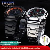GA2100 metal case strap For Casio G-SHOCK ga2100 GA2110 GA-B2100stainless steel Watch strap Modifica