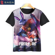 SAGA Free Fire Kids T-Shirt Cartoon Tv Animation 3D Game Free Fire 04Ff006 For Ages 1-12 Years - Ban