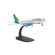 Mô hình máy bay Bamboo Airways Airbus A320 20cm Everfly