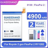0130（FlexPai 2） Mobile Phone Battery Reliable Power Supply Safe For Royole 2 Gen Flexpai 2 RY1202 49