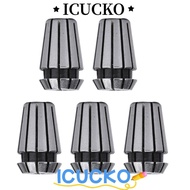 ICUCKO 5Pcs CNC Collet Chuck, 40Cr High Accuracy ER11 Spring Collet Set, Precision Spring Collet Des