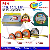 MS MEASURING TAPE TALI TAPE TALI UKUR (R210-150 3.5M, R210-151 5M, R210-152 7.5M, R210-153 7.5M Chro