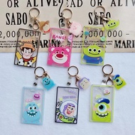 Taiwan Shipping Easycard Holder Transparent Card Cartoon Single Eye Easy Pull Buckle Document Proxim