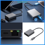 KOK Durability USB C to RJ45 Ethernet Adapter Offer Seamlessly Wire Connectivities USB C to Lan Adap