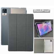 Smart Stand Leather Cover For Samsung Galaxy Tab A16 Plus A9 Lite S10 Pro S9 Ultra 10.1Inch Transparent TPU Silicone Soft Case