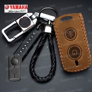 Leather Key Cover For YAMAHA Nmax AEROX V2 2020 / Aerox S / Xmax NVX155 QBIX AEROX JAUNS XMAX300 mot