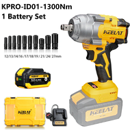KEELAT Impact Wrench Cordless 1300NM 1/2 Torque Wrench Brushless Motor Power Tools Kpro-ID01