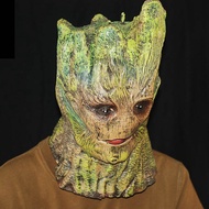 halloween costume halloween Groot Headgear Groot Latex Mask Avengers Marvel Galaxy Guard Red Eye Lit