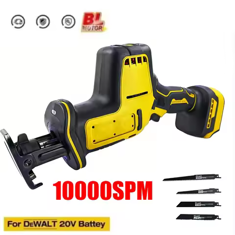 10000SPM Brushless Electric Reciprocating Saw Saber Saw Wood Metal Cutting Tool For Dewalt 20V Batte