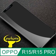 OPPO R15 2.5D曲面滿版 9H防爆鋼化玻璃保護貼 (黑色)