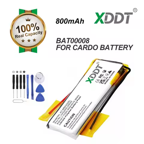 Original Replaces 800mAh BAT00008 602048 Battery For Cardo Freecom 4X Sprit Headset Headphone
